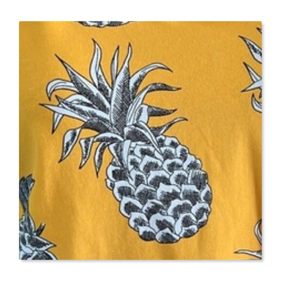 Christopher &  Banks Pineapple Print Knit Top Sz M - Picture 7 of 9
